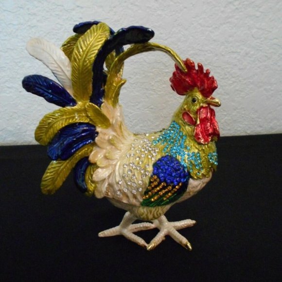 Jewelry - ROOSTER JEWELRY BOX WITH CRYSTALS